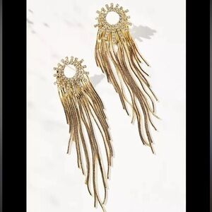 Anthropologie Sun Burst Drop Earrings